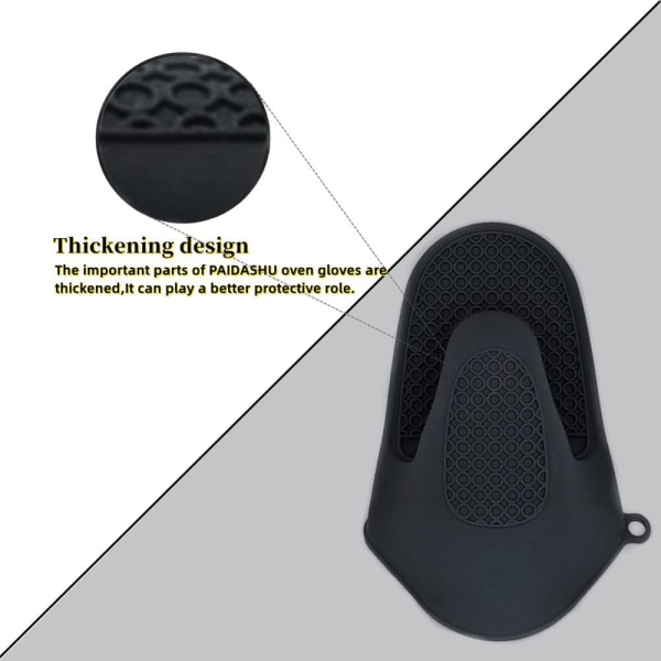 Ovnshanske Tykk silikon Gryteholder Mini Ovn Mitt Varmebestandig klemdeksel for baking, matlaging, grilling