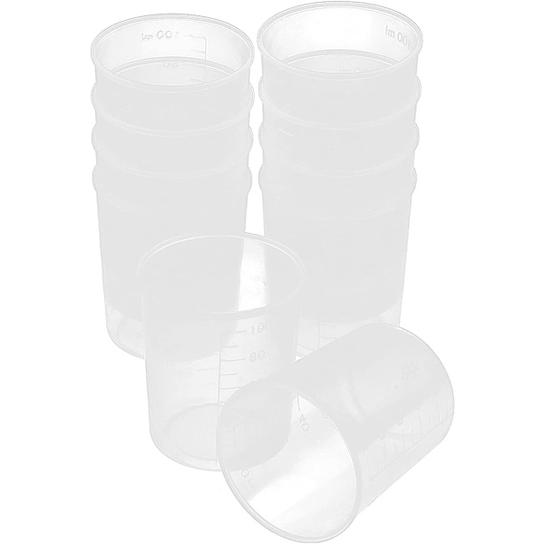 10 stk. 100 ml målebægre til harpiks epoxyharpiksblanding til køkken, maling, kunst 10 stk.