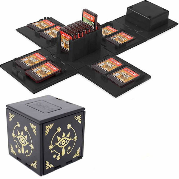 Spelkassett för Nintendo Switch - Switch-spelkort hållare spelkassett kub spelkort arrangör för Nintendo Switch med 16 spelkortplatser