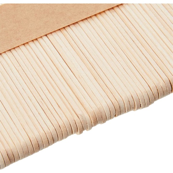 2 x 50 askartelutikkua (luonnonvärisiä tai värillisiä) (luonnonvärisiä) ark Craftilta 114*10*2mm