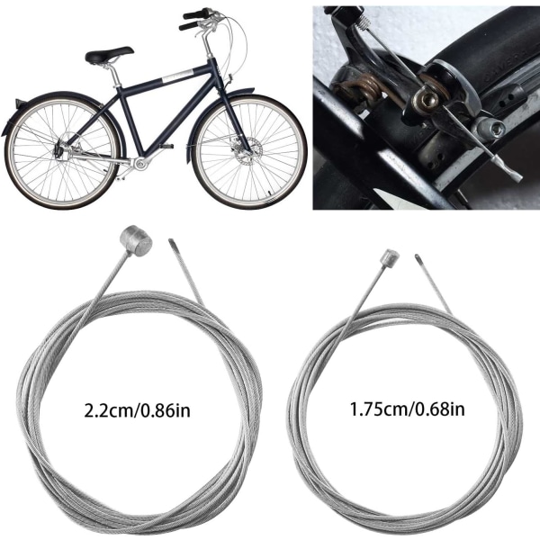 14 stk sykkelbremsekabel sykkel girskifterkabel sykkel bremselinje ideell for terrengsykkel Universal sykkel