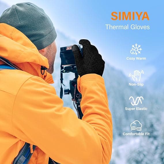 Vinter Touch Screen Sne Blomst Hold Varme Handsker