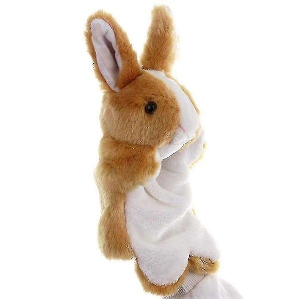 Handdocka Plysch Djurleksak Fantasifull Berättarlek Leksak Barnpresent[HS] Brown Rabbit