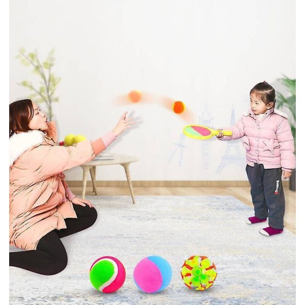 Kasta och fånga barnens sugkoppsmålsboll utomhussporter, spelracketset spel sportleksak barn presenter för utomhus sommarstrand