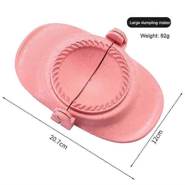 JiaWei DIY Dumplings Maker Hvetestrå Dumplingform Dumpling Wrapper Gadget Dumpling Clips Bakverk Bakeformer Kjøkkentilbehør pCU Pink L