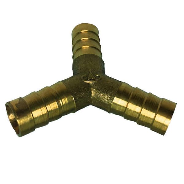 Y-stykke Messing Slangekobling 12mm