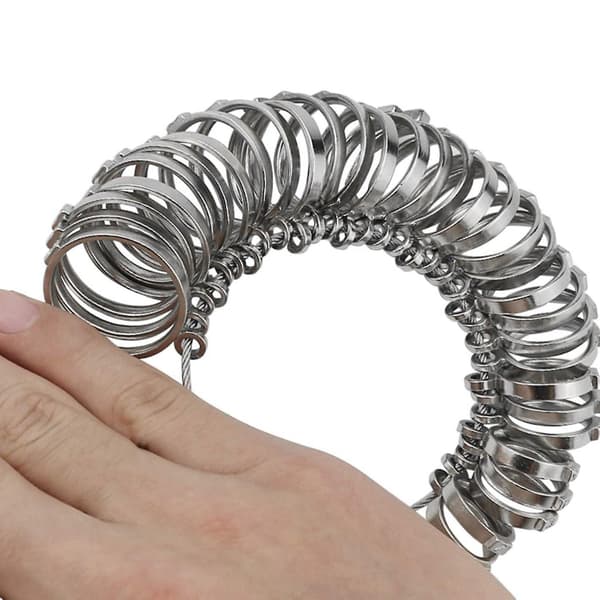 0-13 Ring Sizer Måleverktøysett Metall Ring Sizers Metall Ring Måler Finger Sizer & Ring Mandrel