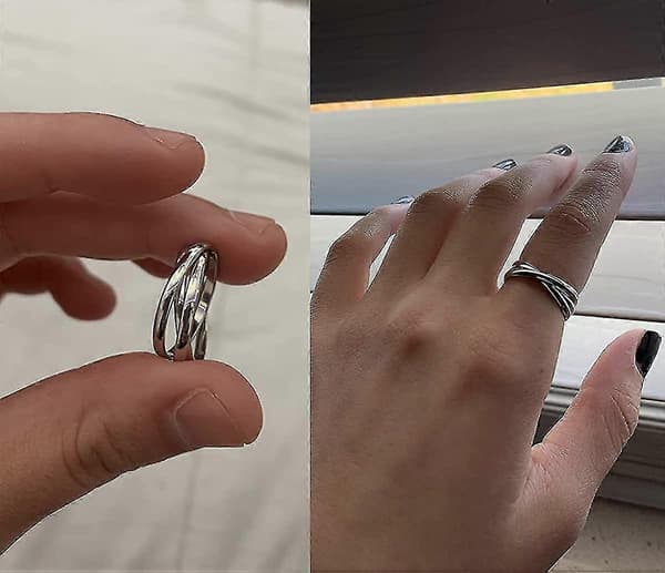 Angstring til kvinder - Spinnerring til angstlindring - Stressring - Anti-angstringe til kvinder