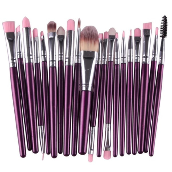 KABUKI Meikkisivellinsarja 20 siveltimellä - ALKUPERÄINEN - Purple/Gold