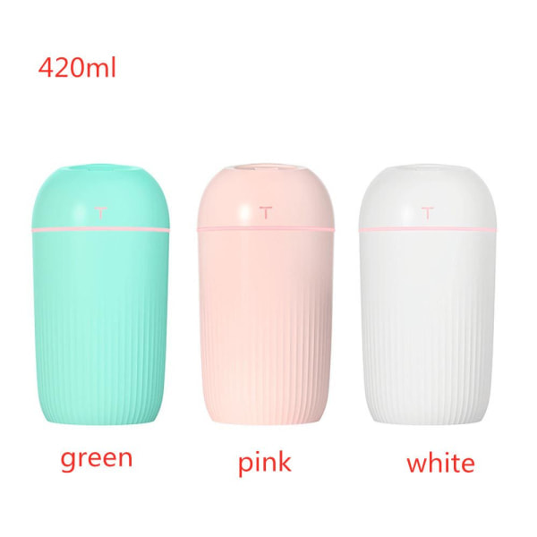 420ml Luftfukter Aroma Diffuser HVIT hvit