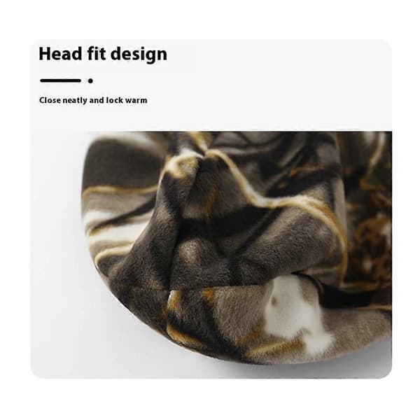 Höst Vinter Termisk Mössa Polar Fleece Hjälmfoder Hatt för Utomhus Skidåkning Vandring - Röd Multicolor Red