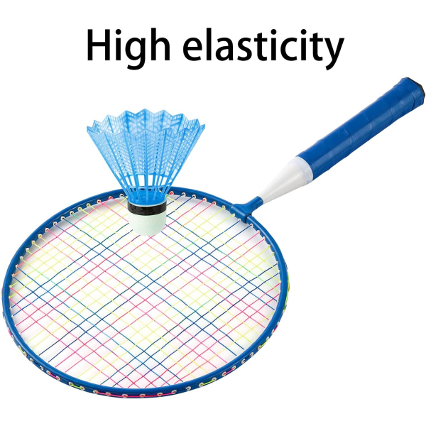 1 par badmintonracket för barn Badmintonset för barn Nylonlegering Lätt racket för barn, nybörjare, inomhus- och utomhusidrott