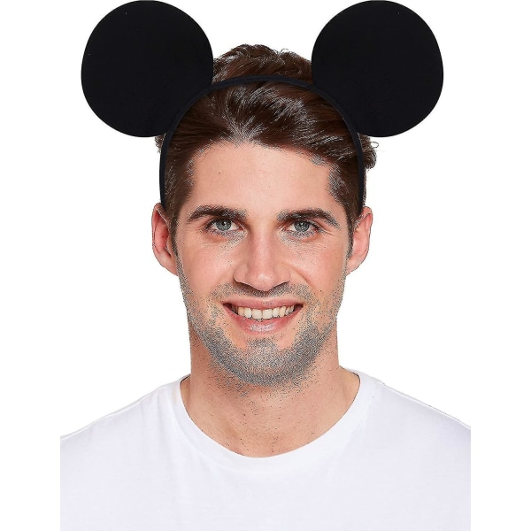 10 stk. sorte Mickey Mouse-ører for voksne/barn utkledning kostyme hodebånd tilbehør
