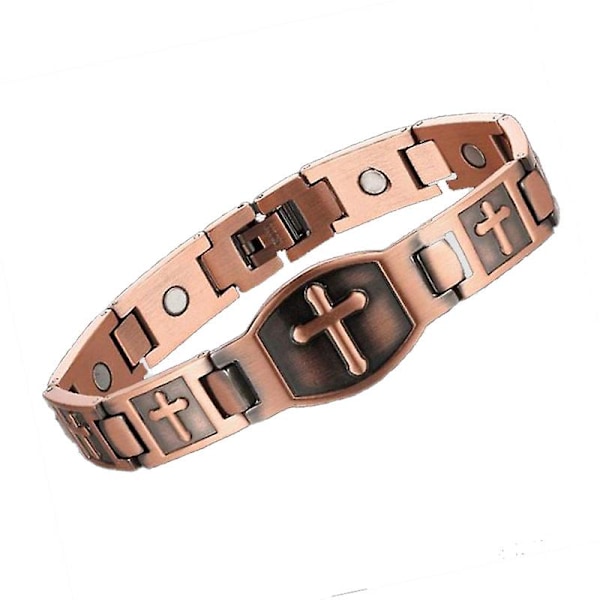 Mænds Kobber Armbånd Sundheds Armbånd Magnetisk Armbånd Kors Armbånd