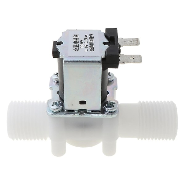 Elektrisk magnetventil N/C vand/luft indløbsstrømsafbryder 1/2\" DC 24v