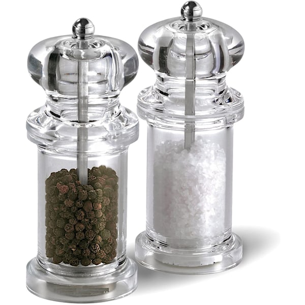 Klare Salt- og Peberkværne, Justerbar Kværn Præcision+ Mekanisme, Akryl, 140 mm