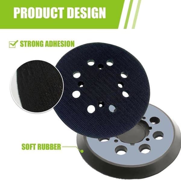 2-pakning 125 mm slipepute for Dewalt