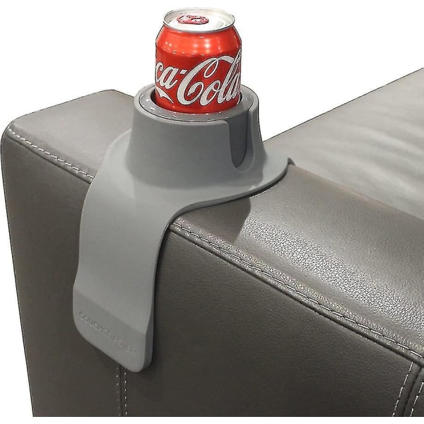 Couchcoaster - Täydellinen juomapidike sohvallesi, teräksenharmaa - teräksenharmaa -