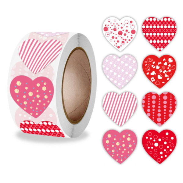500 klistermärken klistermärken - Kärlek / Hjärta motiv - Tecknad multicolour