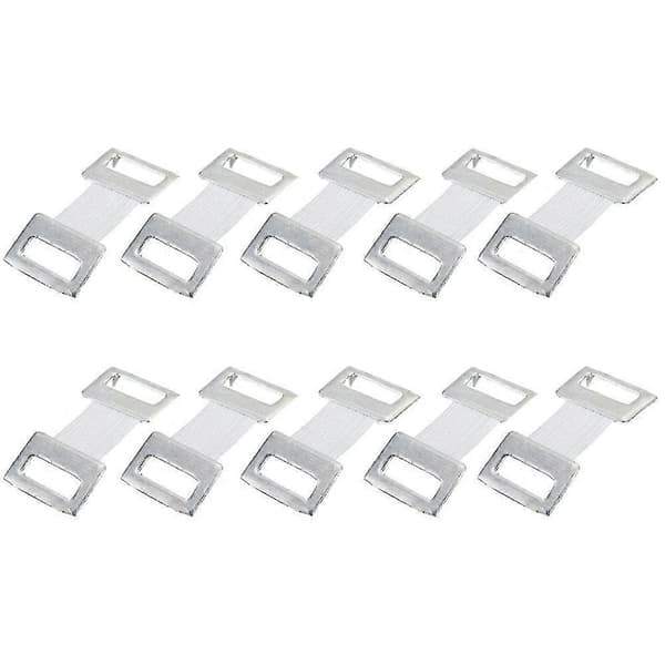 10 stk. Bandageclips Elastiske Kropsindpakningsclips Metalspænder til kompression White