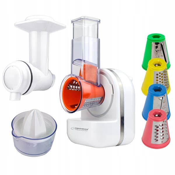 Alsidig Foodprocessor: Juice, Desserter & Rivning Hvid