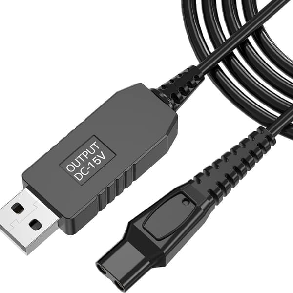 15V ladekabel til Philips 3000 5000 serie, USB ladekabel til Philips 3000 5000 7000-