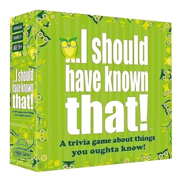 Det burde jeg ha visst! Trivia Game Brettspill Kortspill Gaver