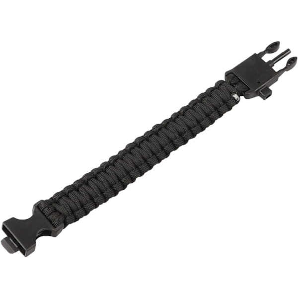 5 i 1 Multifunktionell Paracord Överlevnadsarmband med Flintsten, Kompass, Visselpipa, Trådsåg och Räddningsrep Universellt Multiverktyg
