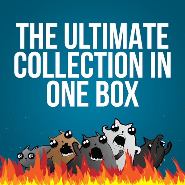 Exploding Kittens Recipes for Disaster Deluxe -pelisetti, Exploding Kittens -korttipelejä aikuisille, teineille ja lapsille – hauskoja perhepelejä