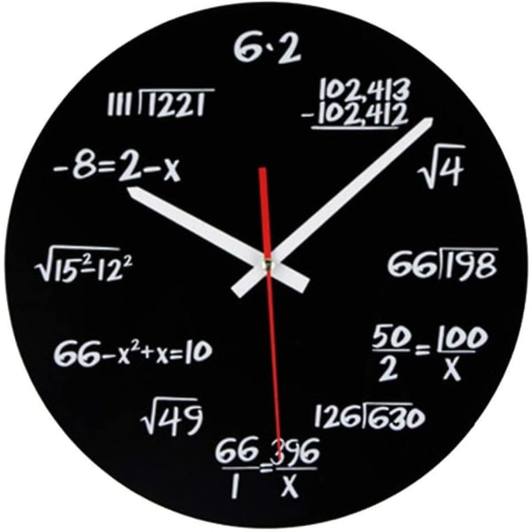 Matematik Klocka Roman Väggklocka Unik Väggklocka Matematik Formel Klocka