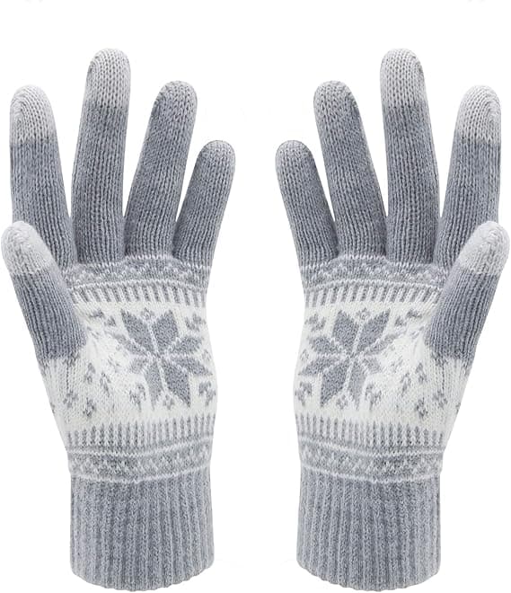 Vinter Touch Screen Sne Blomst Hold Varme Handsker