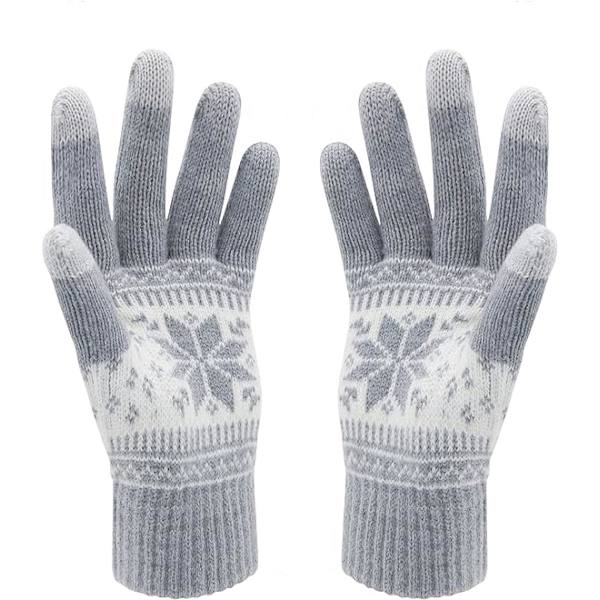 Vinter Touch Screen Sne Blomster Hold Varme Handsker