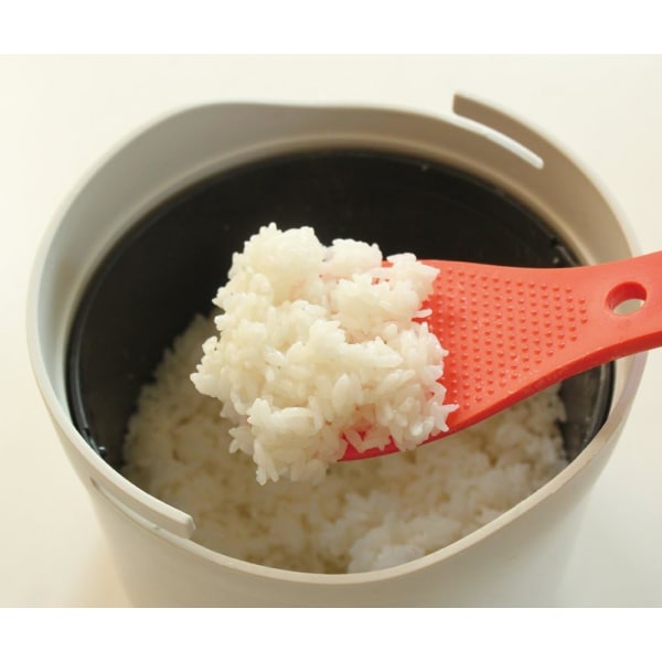 Mikrobølgeovn til ris- og kornovn, tåler opvaskemaskine - sten/orange, 2 liter