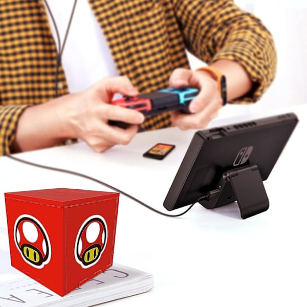 16 i 1 spilopbevaringsboks til Switch-spilkort, spilkube til op til 16 spil, til Nintendo Switch-spilkort, kube til Nintendo Switch-spilopbevaring