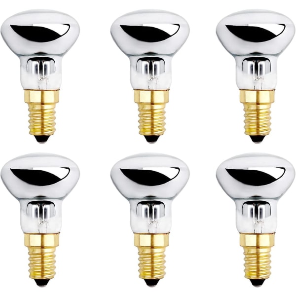 E14 R3930w Dimbar glödlampa för lavalampa, varmvit, reflektorlampor Liten skruvfot för uppvärmning bubbellampa, raketlampa, glitterlampa, paket om 6
