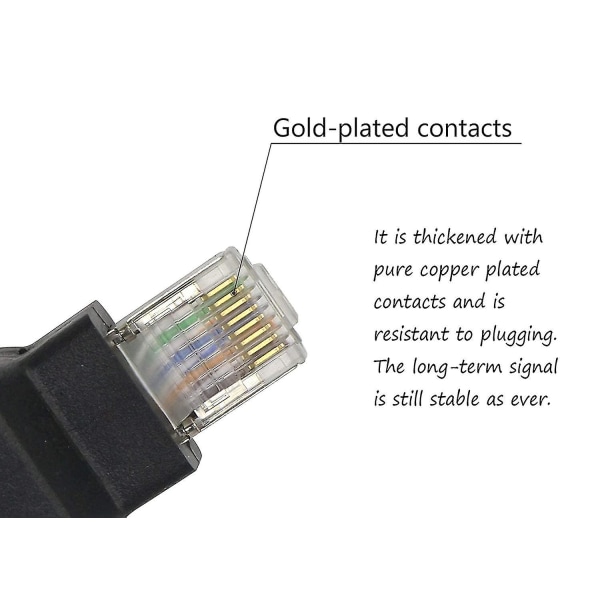 Til 3 Ethernet LAN-nettverkskabel, Rj45 hann 1 til 3 Ethernet LAN-hunn-kabeladapter for beskyttelse av enhetsport. Hy