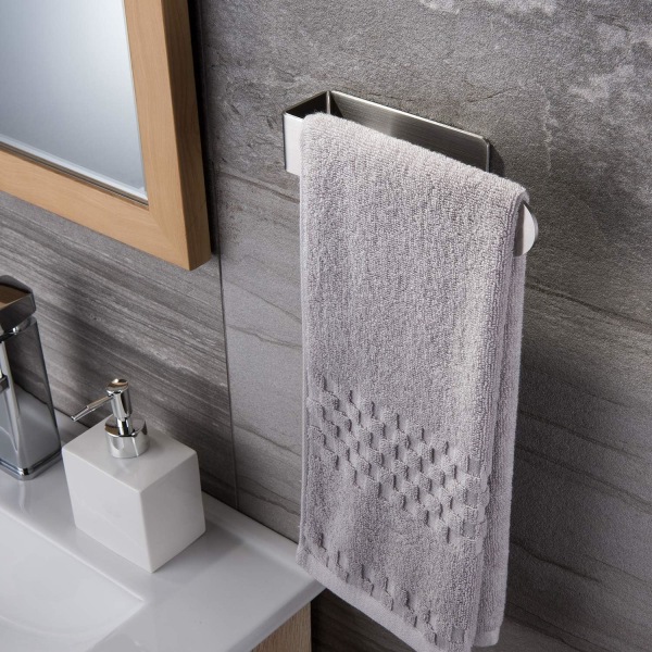 Ring handduksstång i rostfritt stål för badrum