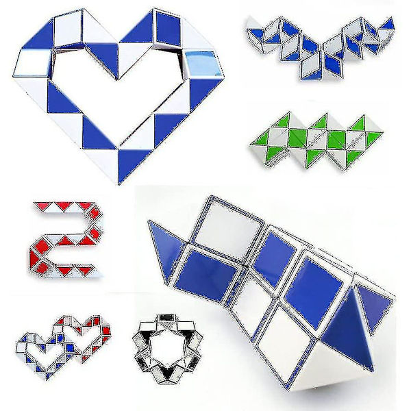 Taikakäärmekuutio Twist Puzzle Taikakäärme Sensory Toy Collection, Party Love Game Gift Bag Filler, Satunnaisia värejä