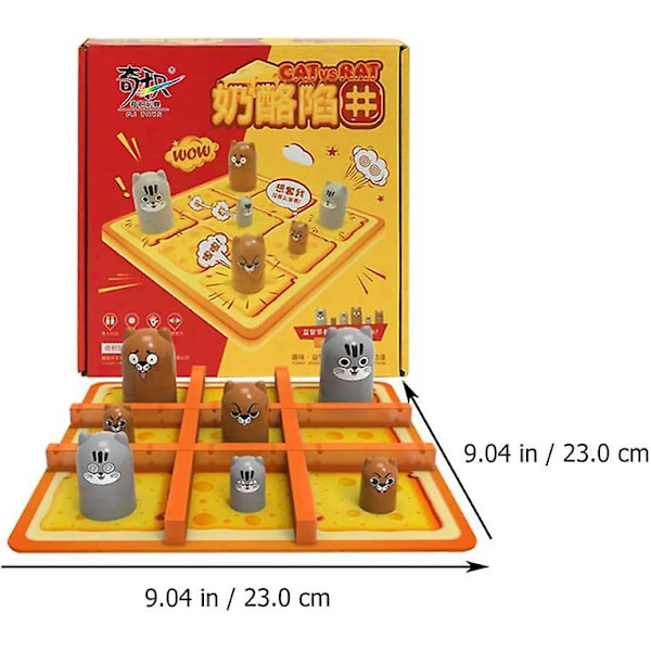 Tic-tac-toe-peli - 2 pelaajaa Big Eat Small Interactive Board Games Gobblets Gobblers -pelit Perheen klassinen pinoamiskuppi Lelut Varhainen opetuslelu