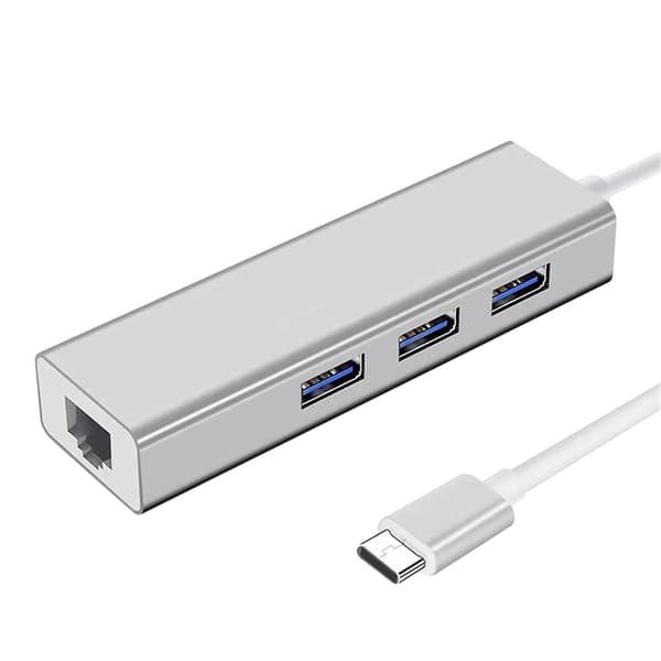 Black Friday Boxing Day USB til 1000 Mbps RJ-45 Docking Hub med 3 USB3.0-porte C-interface
