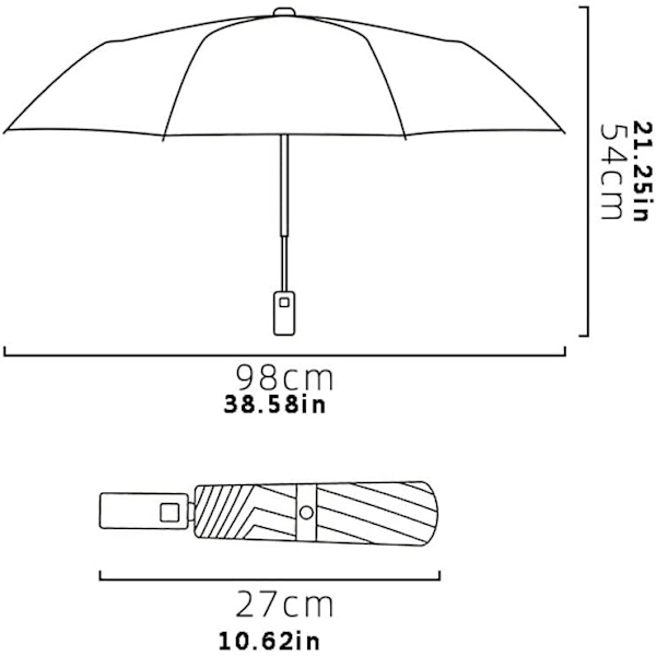 Resparaply Paraply 8 Ben Parasol Bärbar Resparaply Kreativ Fällbar Paraply Fickparaply Solskens Paraply