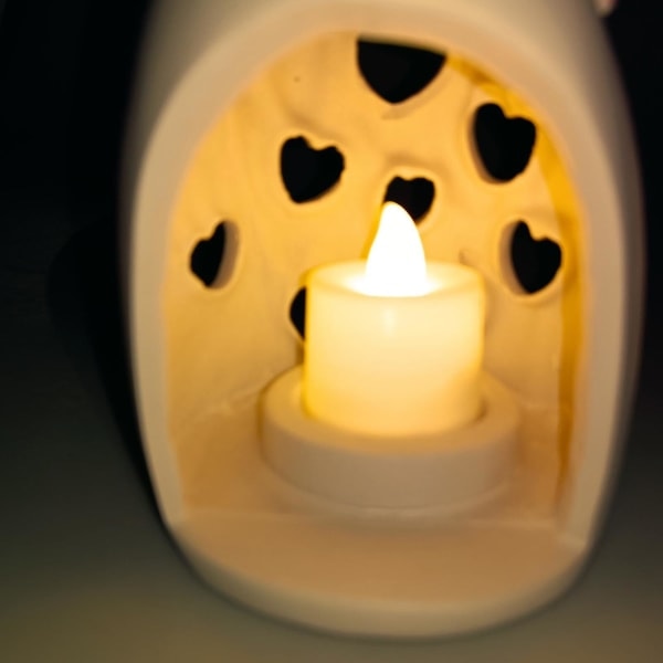 Ljusstake för mors dag med flimrande LED-ljus, födelsedagspresent till kvinnor