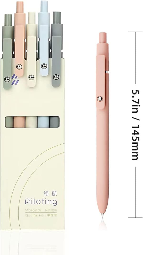 Gelpenne - 0,5 mm sort blæk - 5 stk.