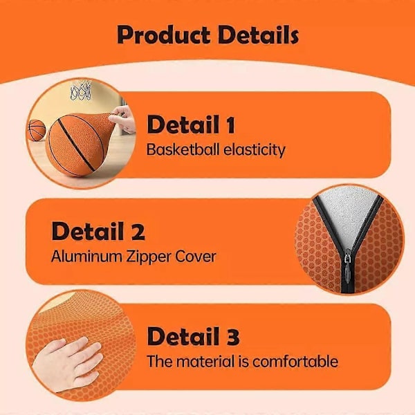 The Handleshh Tyst Skum Basketboll Dribbling Inomhus Tysta Basketbollar 24cm Colourful