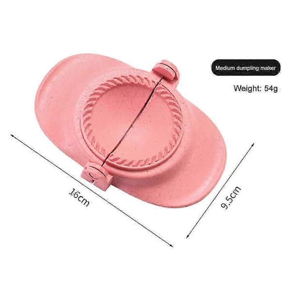 JiaWei DIY Dumplings Maker Hvetestrå Dumplingform Dumpling Wrapper Gadget Dumpling Clips Bakverk Bakeformer Kjøkkentilbehør 8tw Pink M