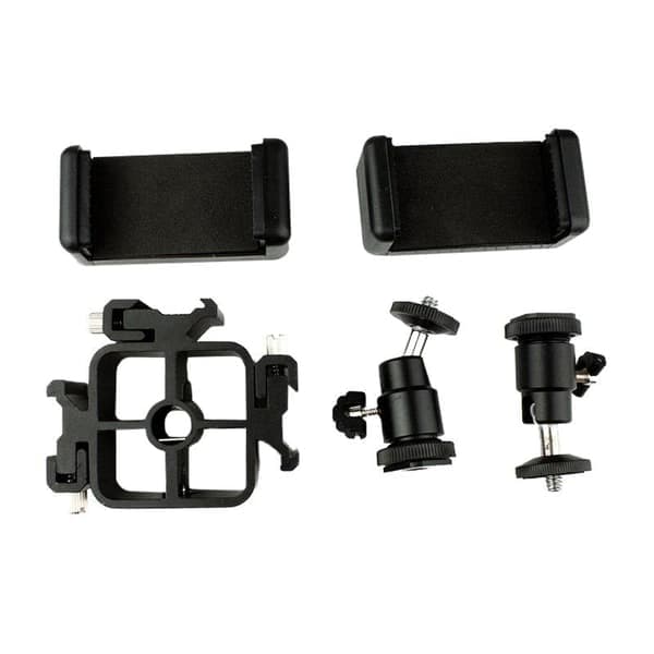 26 cm Selfie Lampe, Stativ & Mobilholder - Perfekt Belysning Sort