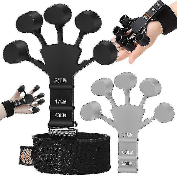 Håndgrebsstyrker, styrkegreb, fingertræner, terapi, underarmstræner Grey