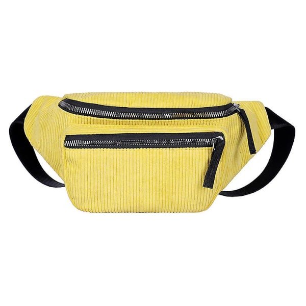 Manchester vyölaukku Designer vetoketjullinen rintalaukku Urheilumatka Tyttö vyölaukut Muoti Puhelin vyölaukku Naisille - Yellow
