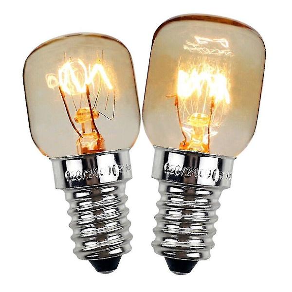 Ensiluokkainen jääkaappi/pakastinlamppu E14-kierre 25w 240v volframi. (2 kpl)
