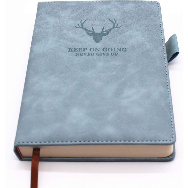 A5 anteckningsbok - Hardcover Executive Notebooks med premium tjockt papper, College Lined Journal, 8,3\"×5,8\", 360 sidor (ljusblå)